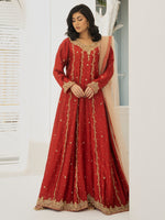 3 Piece Hand Embellished Maxi Suit