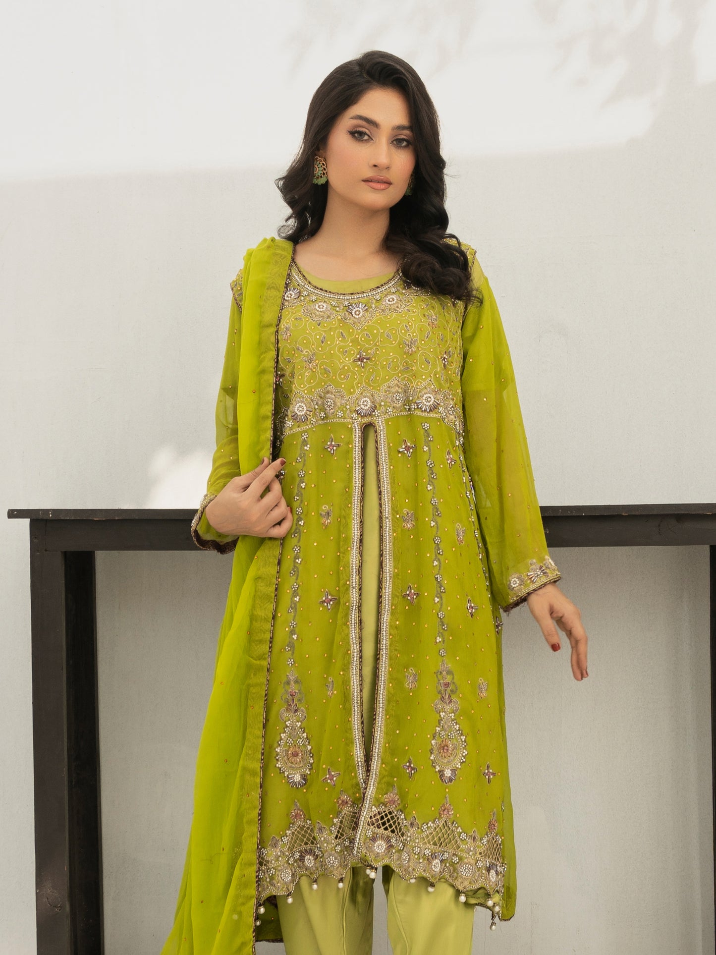 3 Piece Hand Embellished Suit
