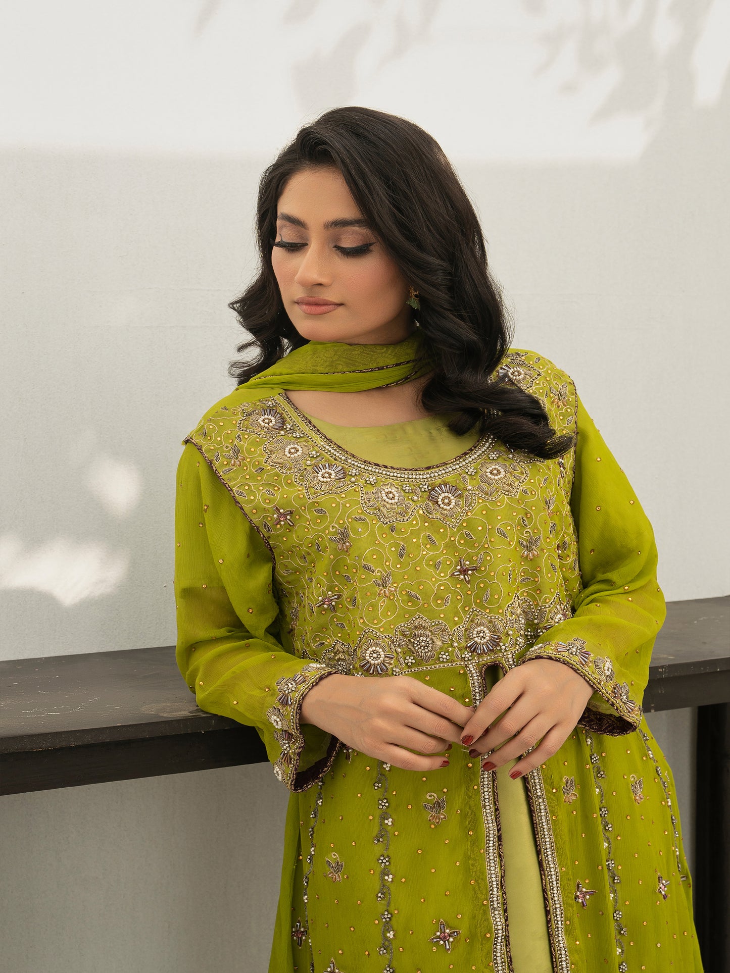 3 Piece Hand Embellished Suit