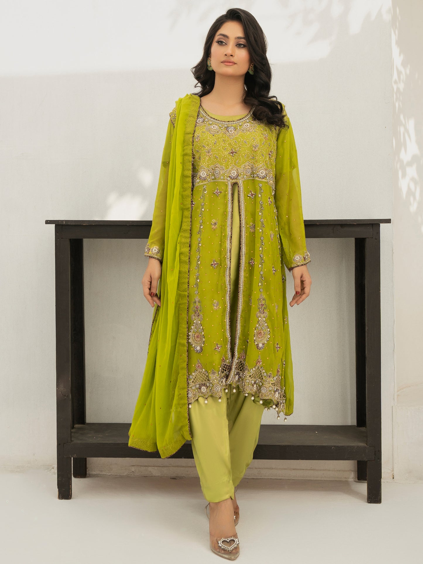3 Piece Hand Embellished Suit