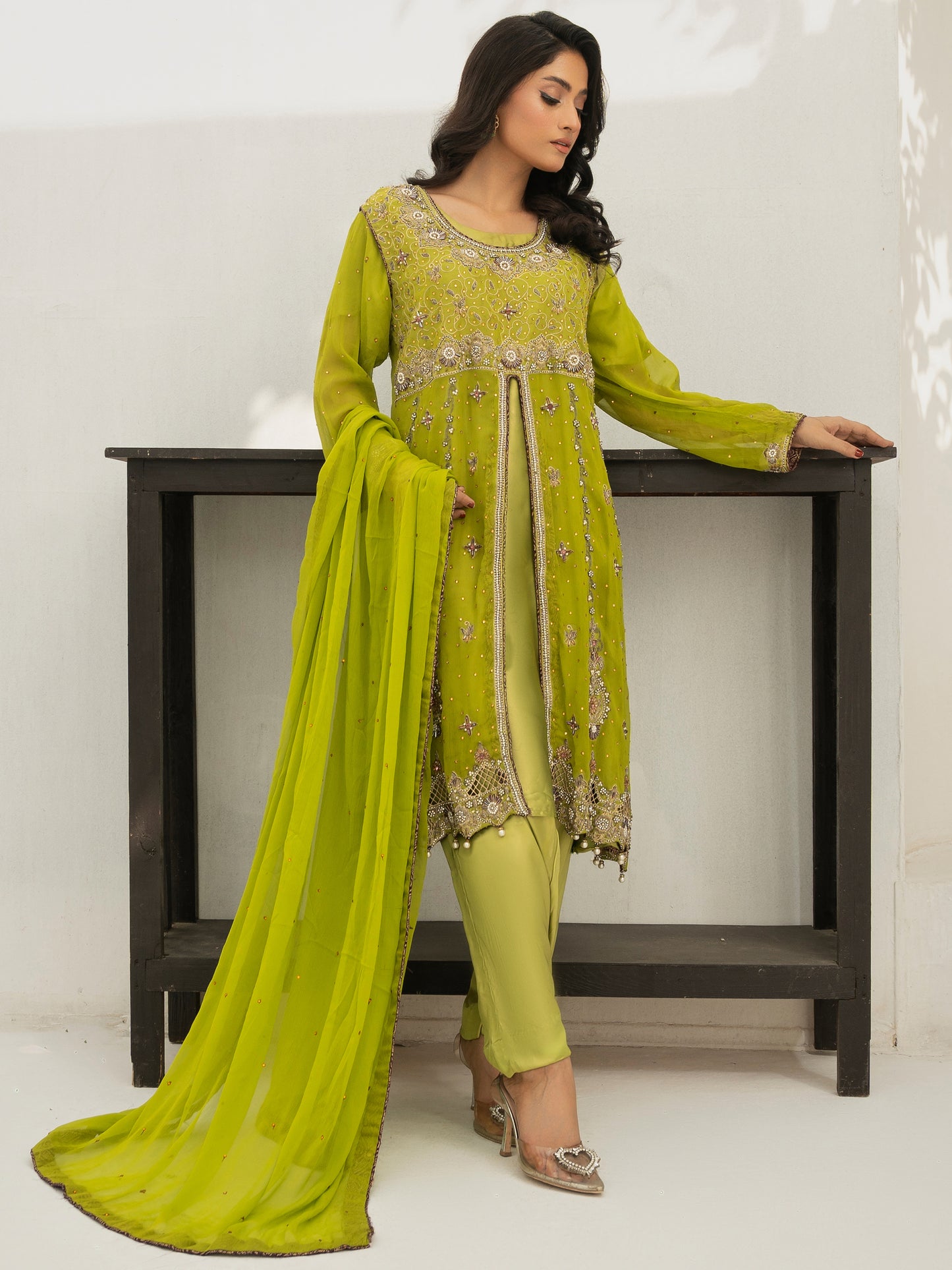 3 Piece Hand Embellished Suit