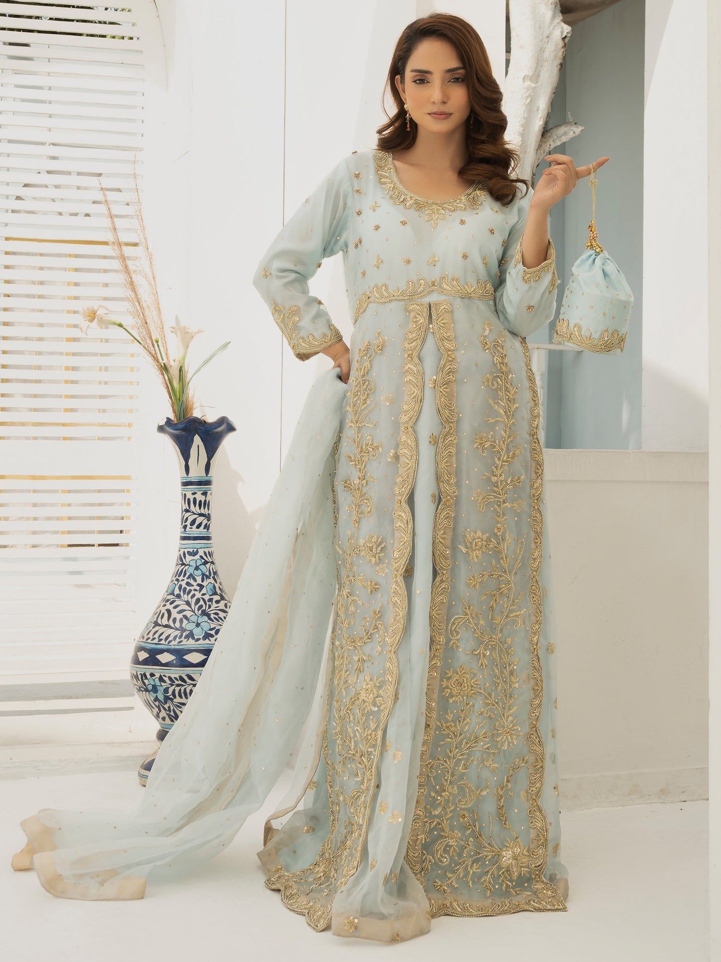 3 Piece Hand Embellished Suit