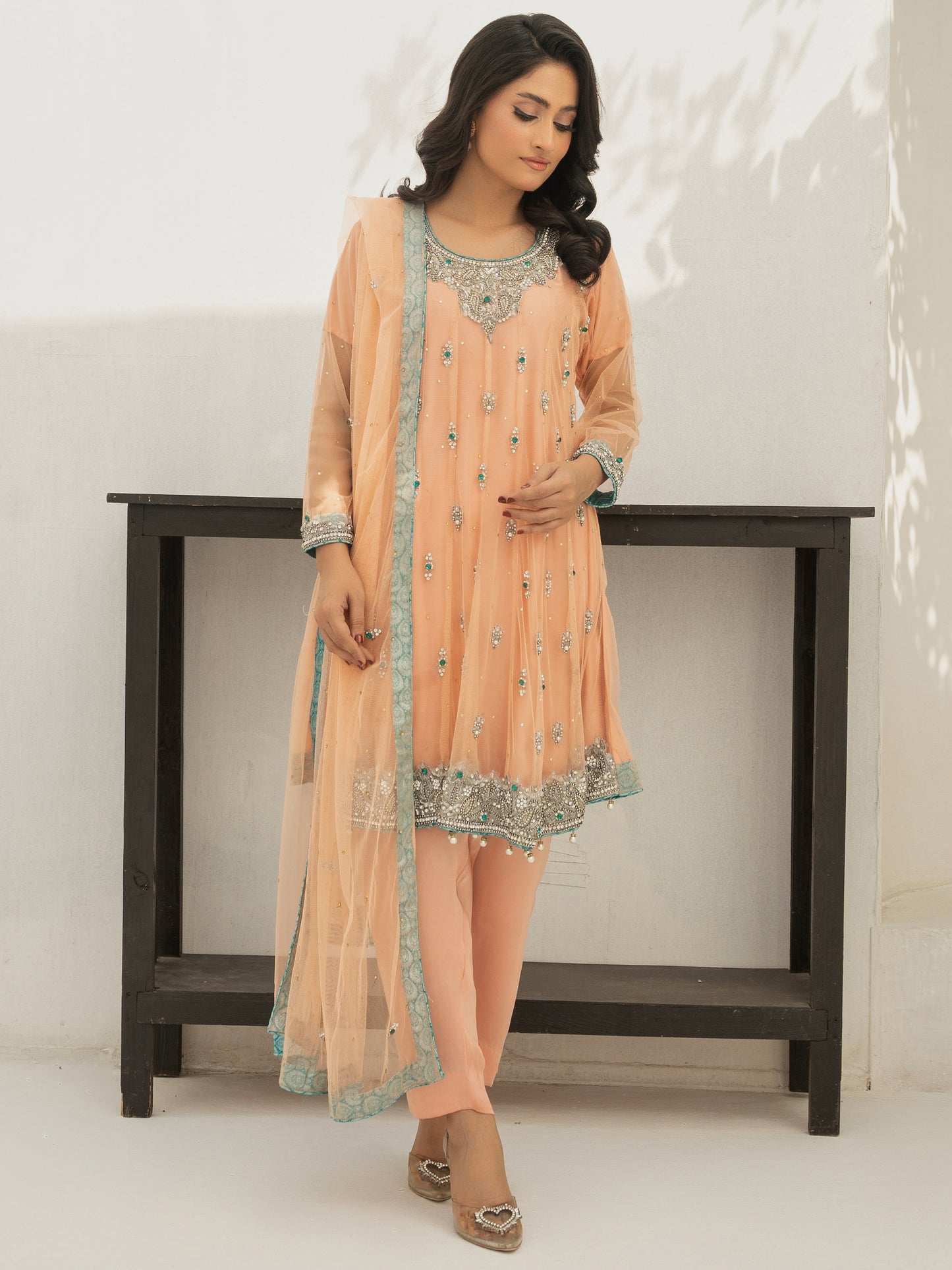 3 Piece Hand Embellished Suit