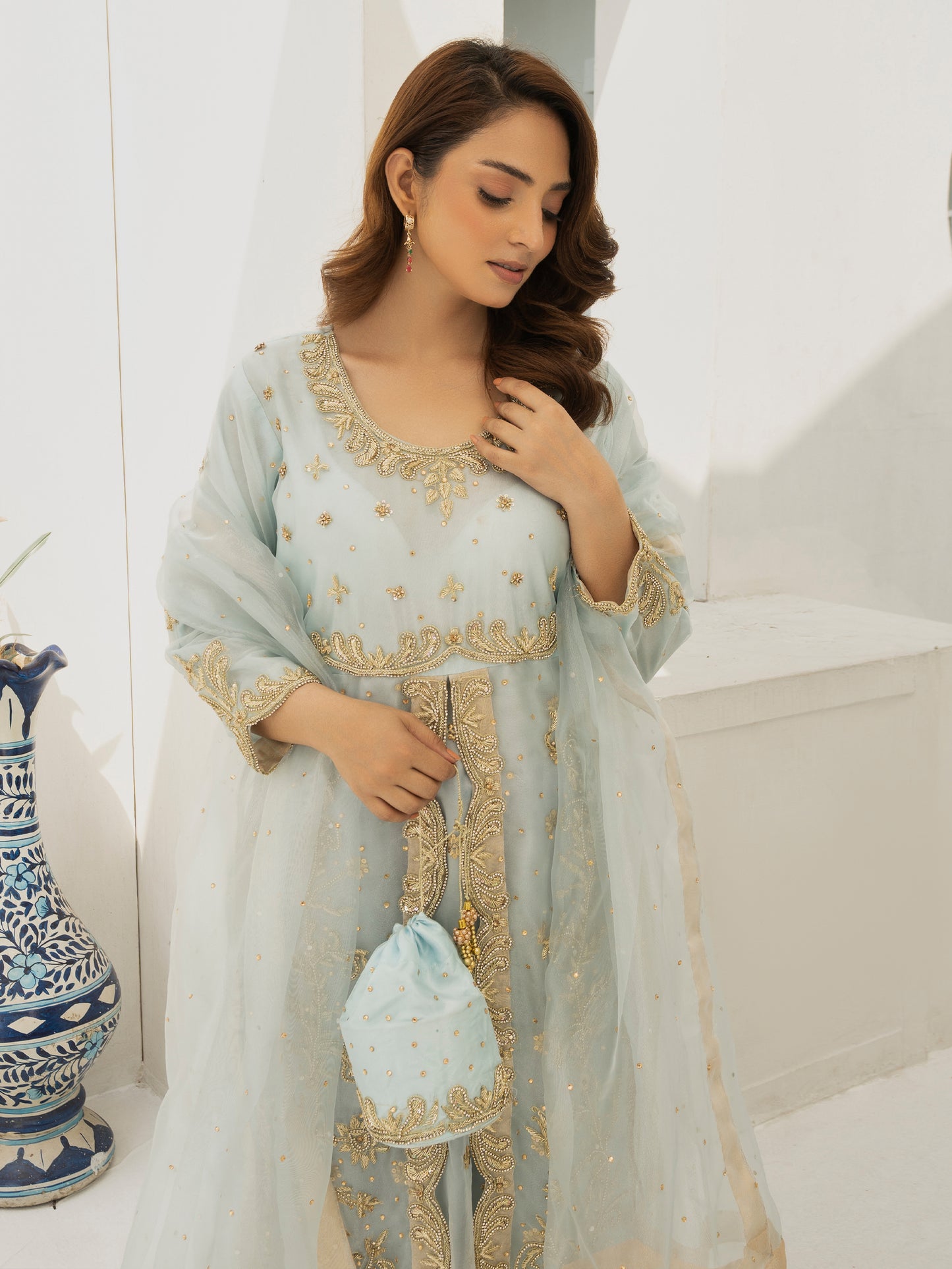 3 Piece Hand Embellished Suit