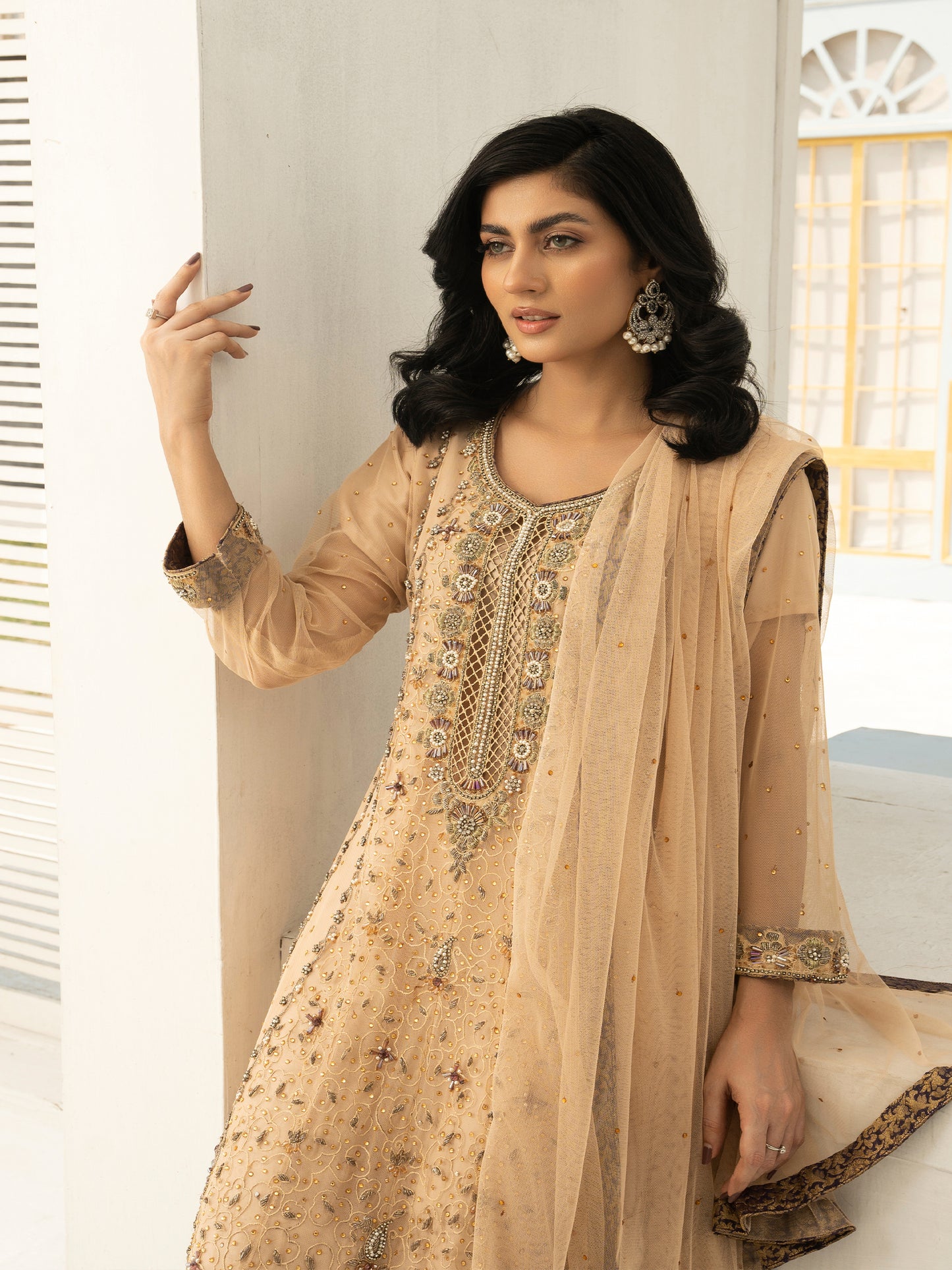 3 Piece Hand Embellished Suit