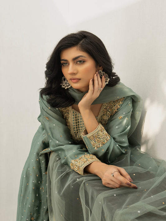 3 Piece Hand Embellished Suit