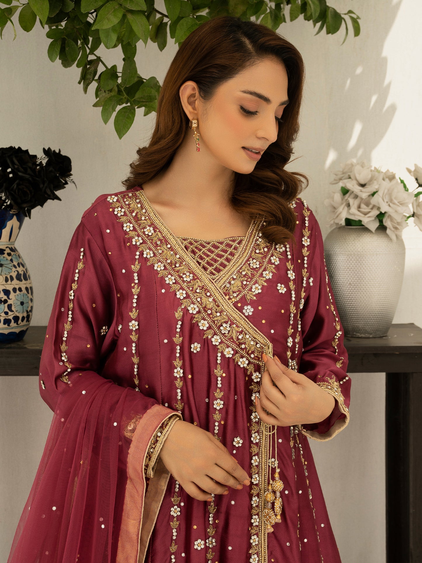 3 Piece Hand Embellished Suit