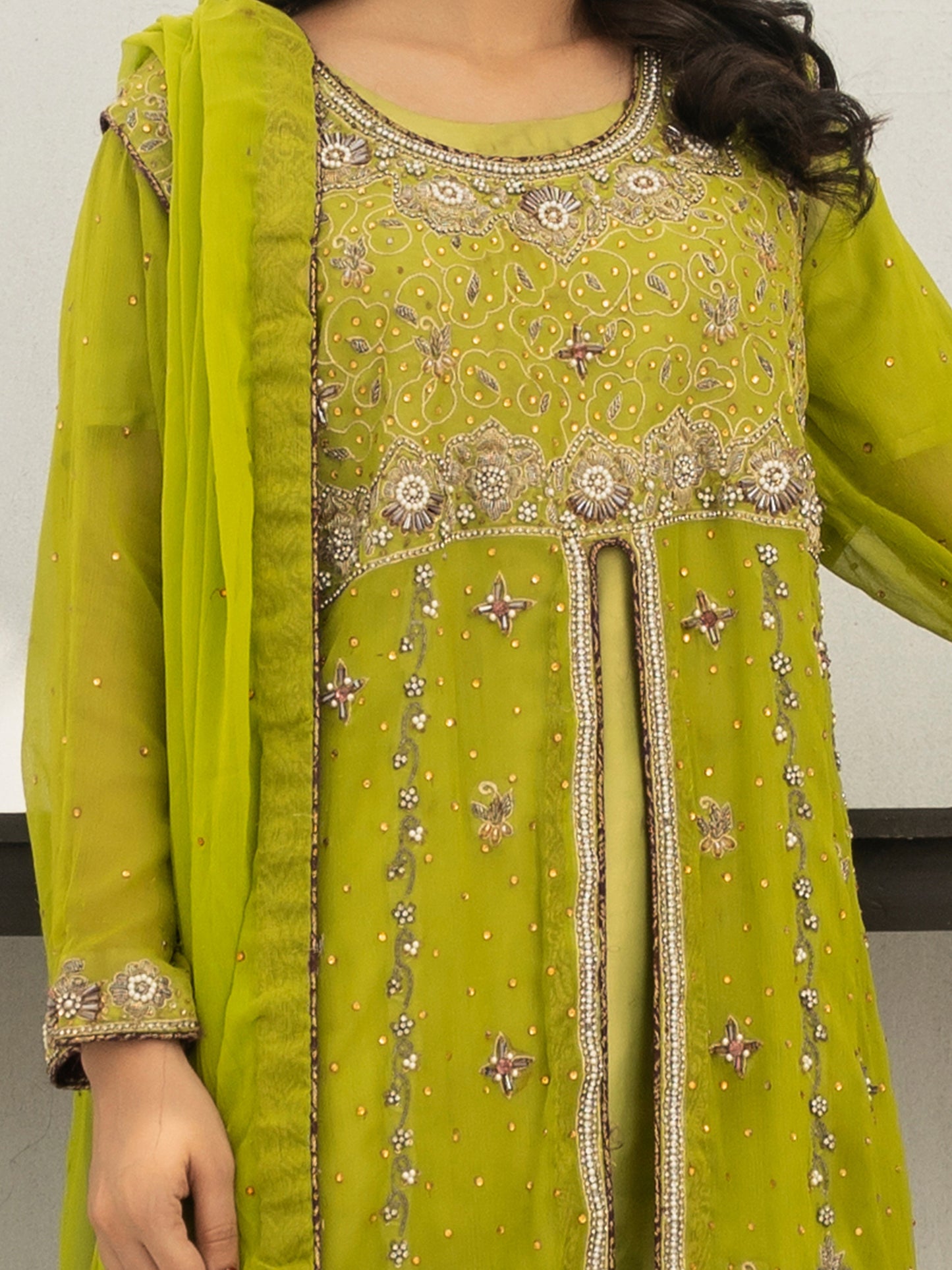 3 Piece Hand Embellished Suit
