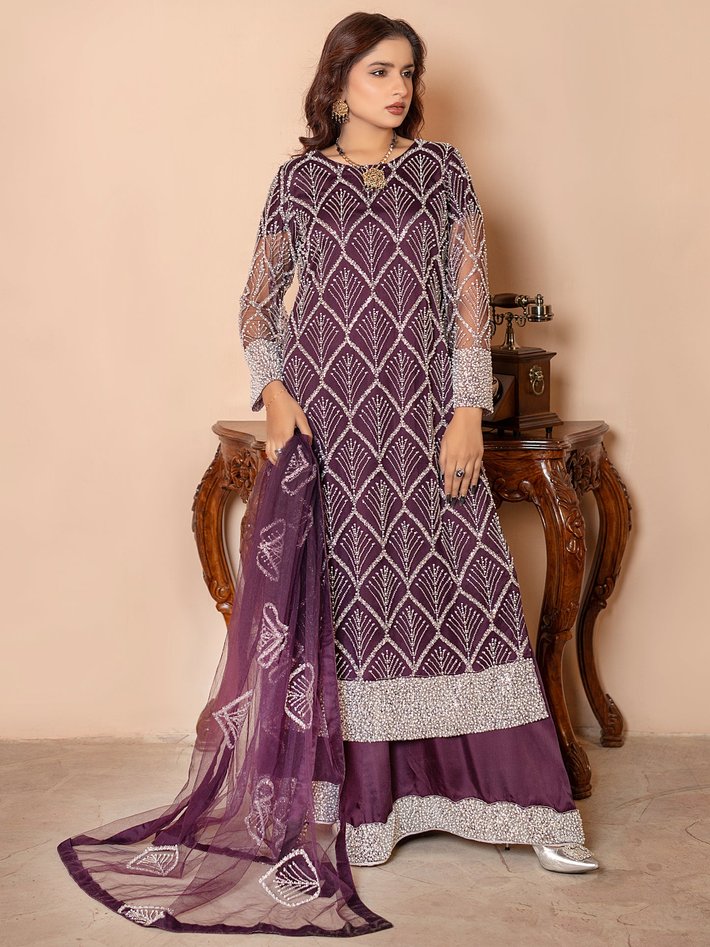 3 Piece Embellished Suit