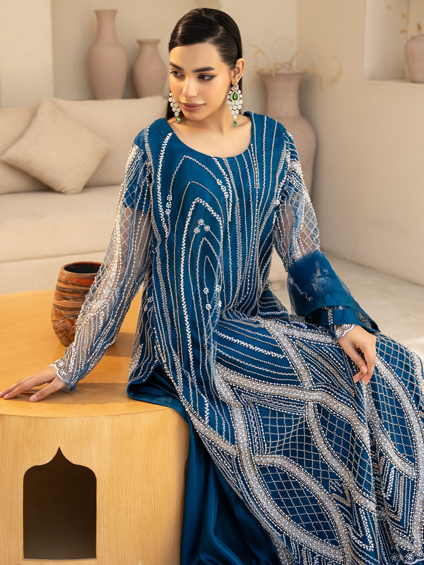 3 Piece Embellished Suit