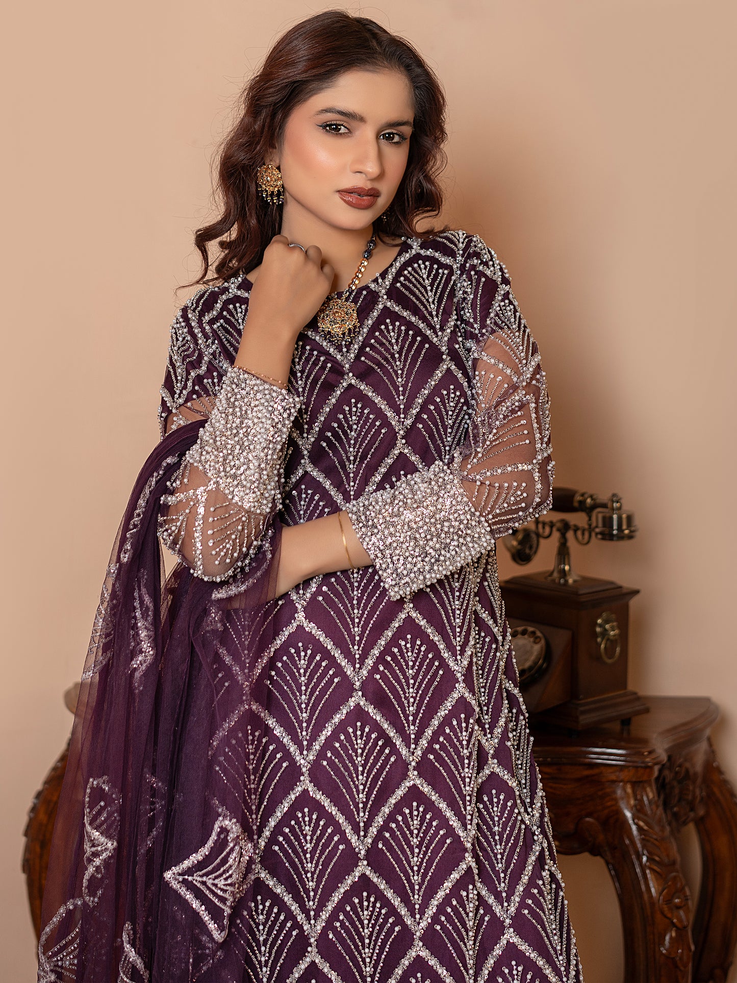 3 Piece Embellished Suit