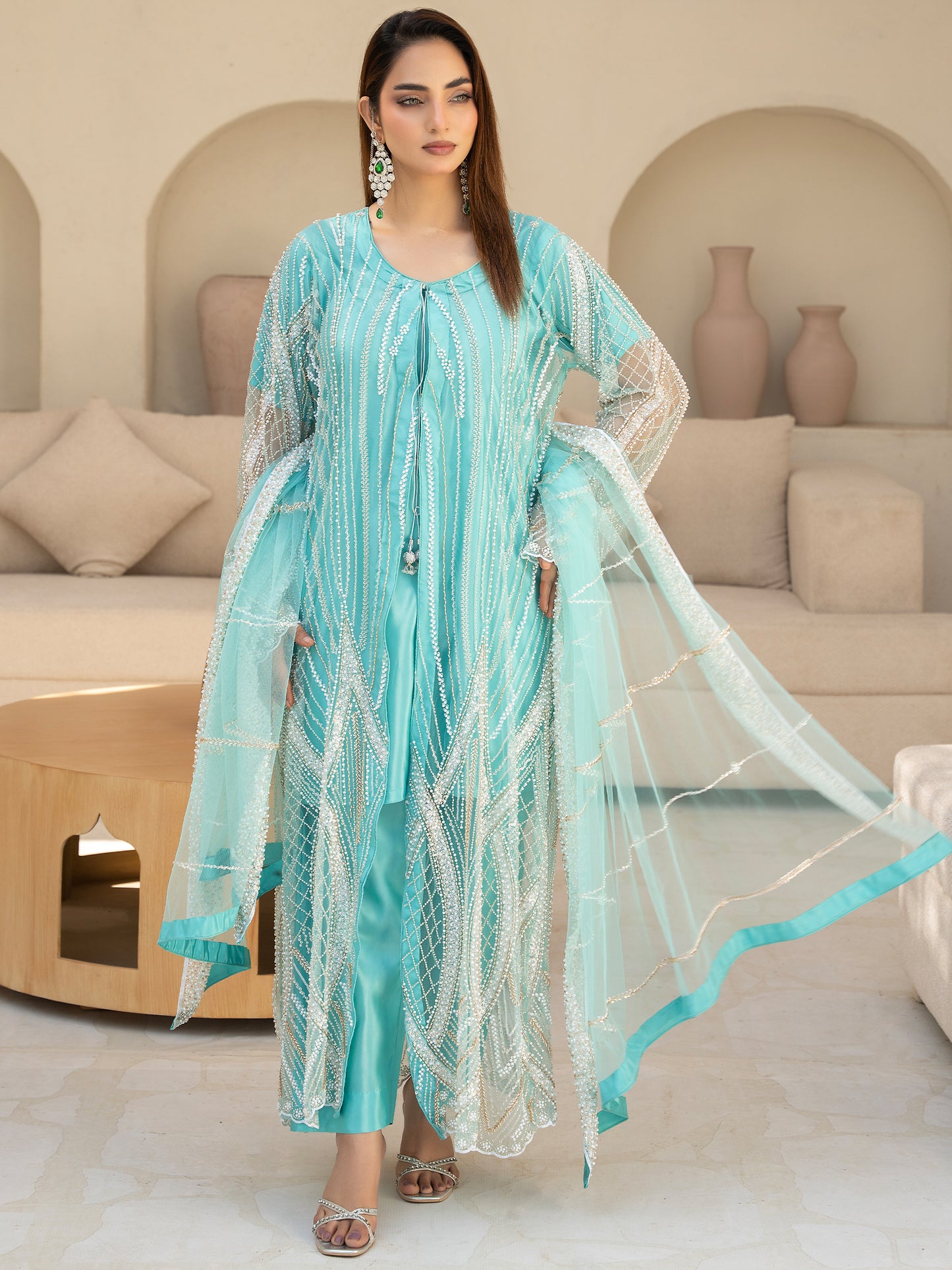 3 Piece Embellished Suit