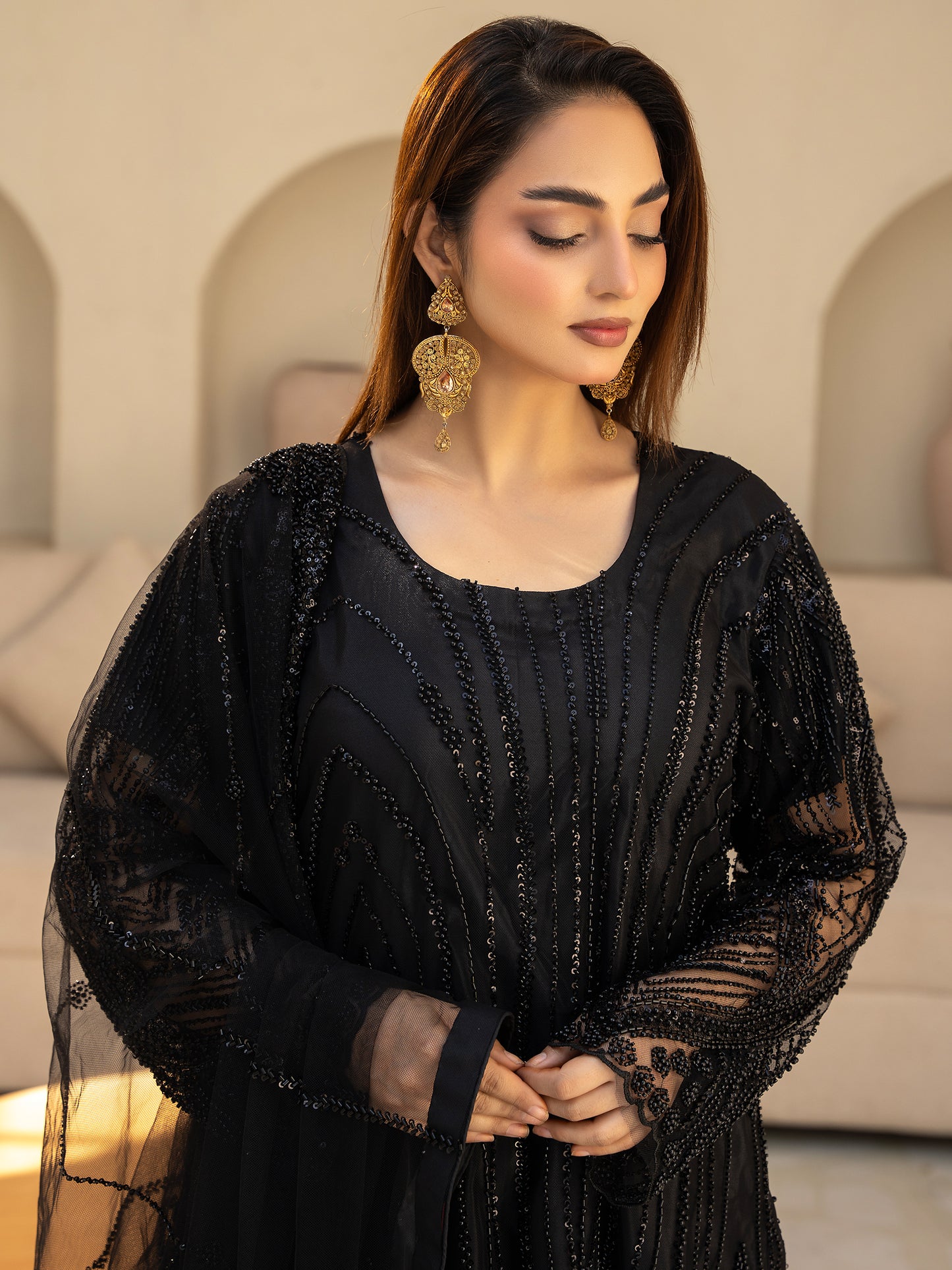 3 Piece Embellished Suit