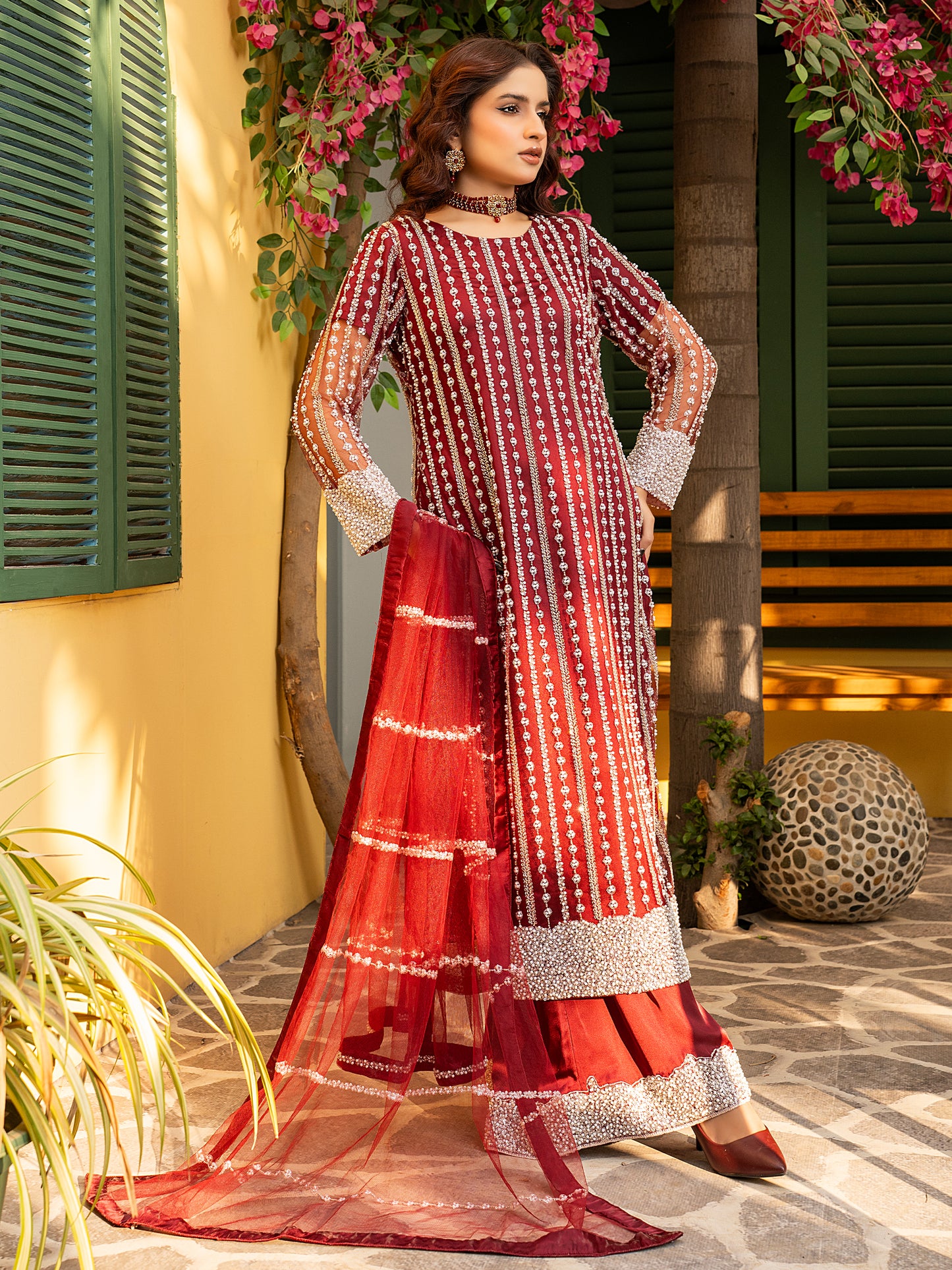 3 Piece Embellished Suit