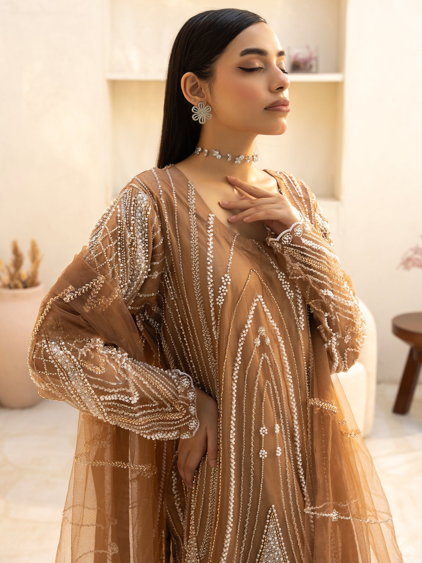 3 Piece Embellished Suit