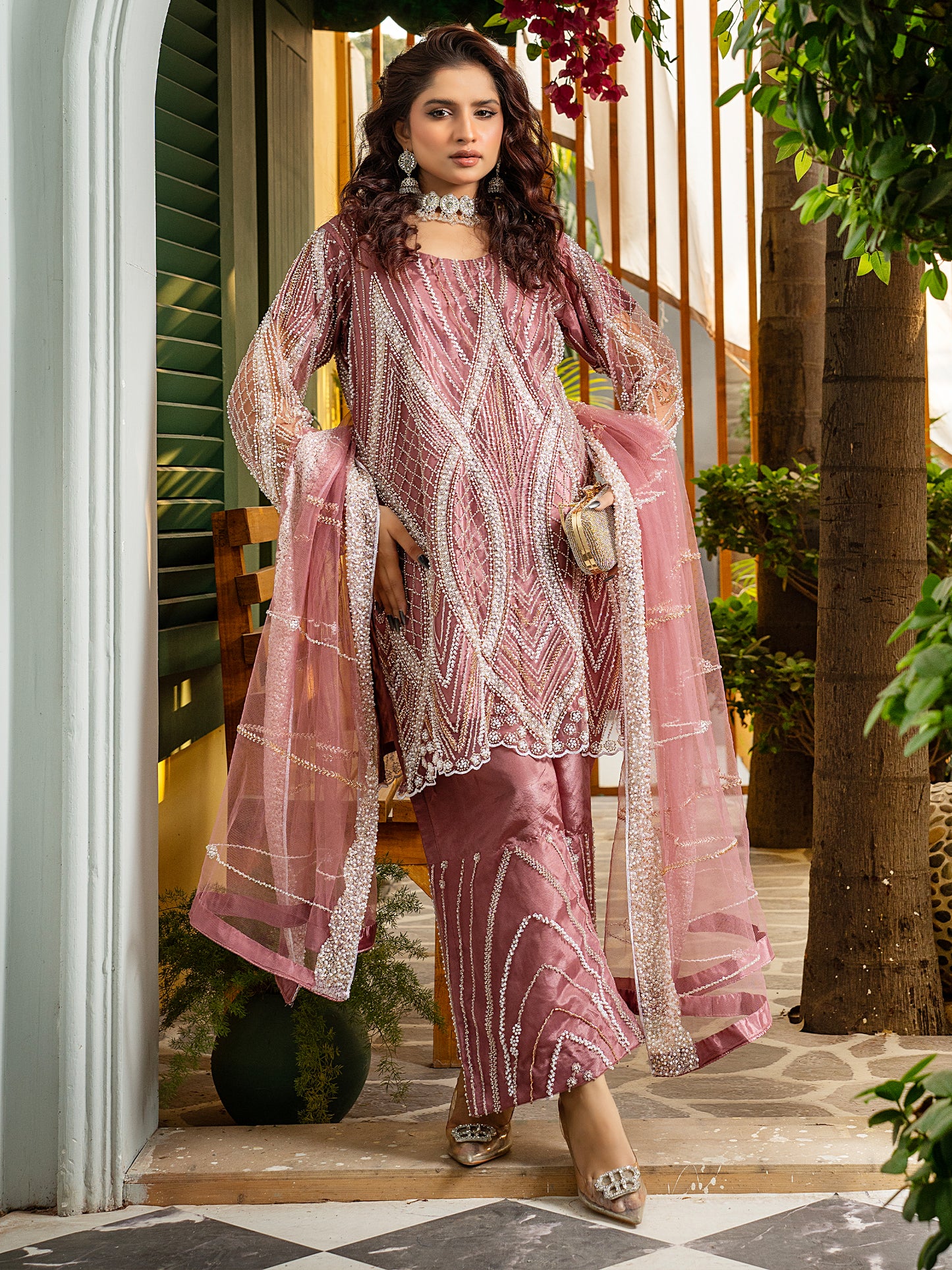 3 Piece Embellished Suit