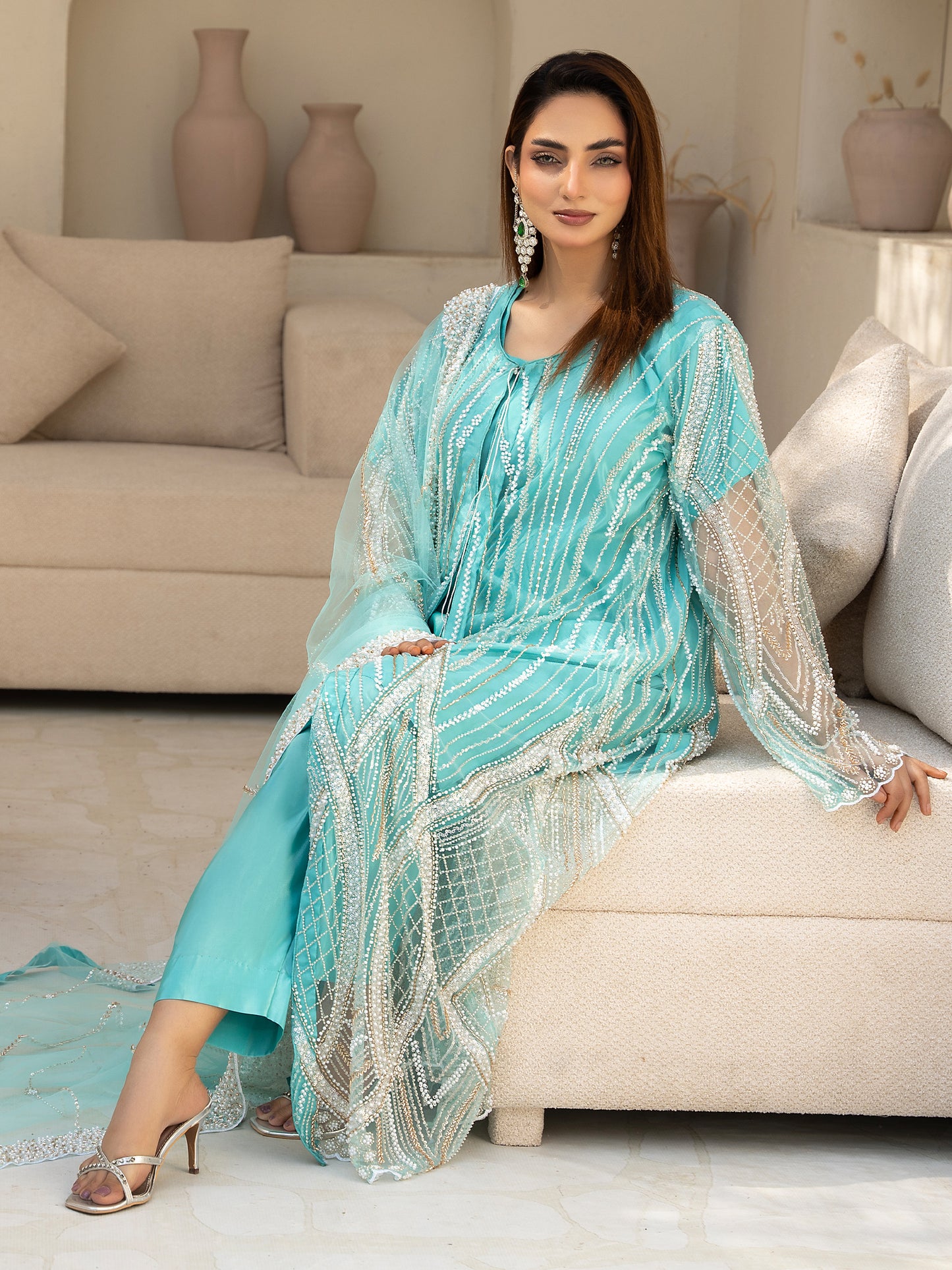 3 Piece Embellished Suit