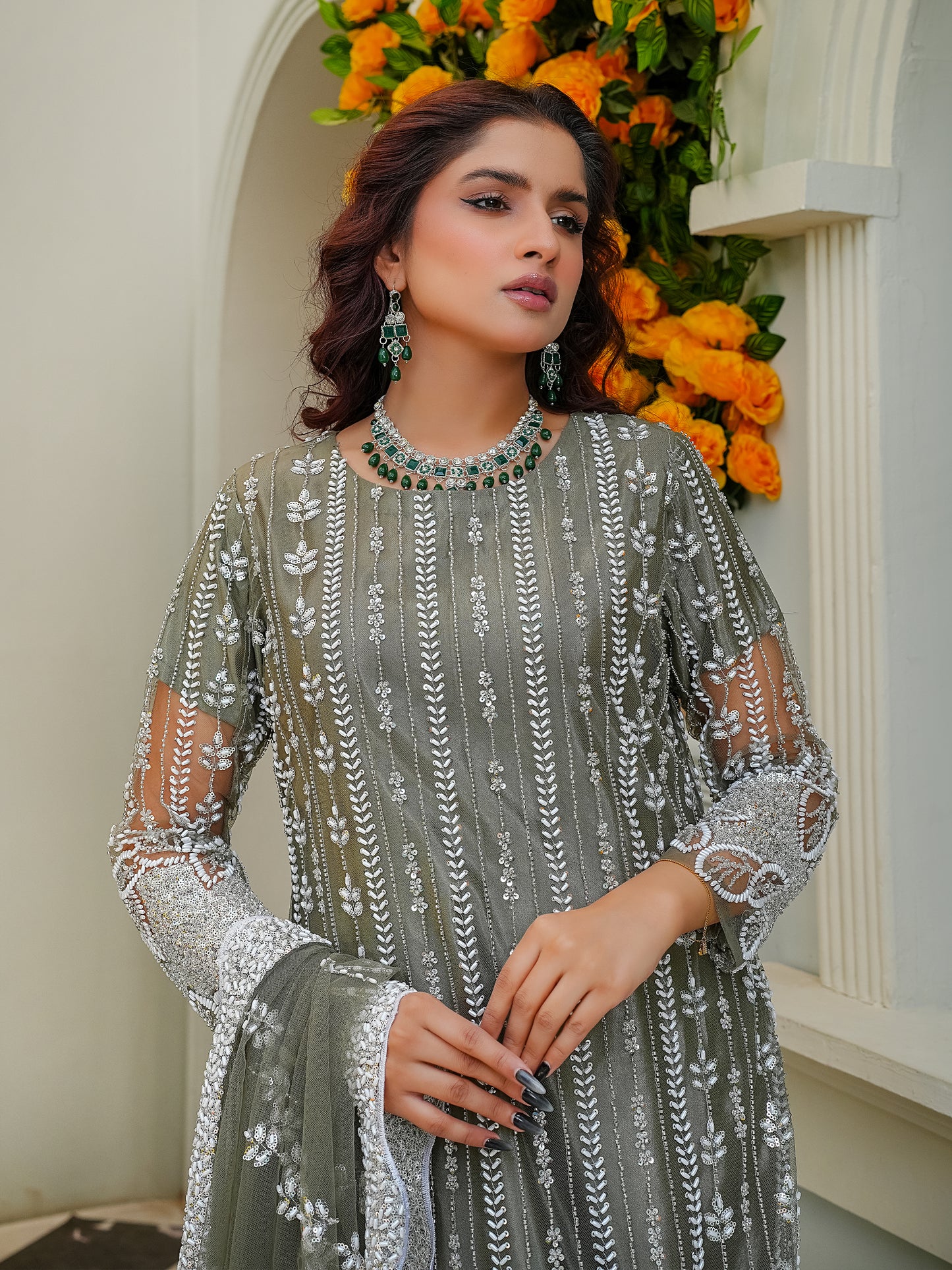 3 Piece Embellished Suit